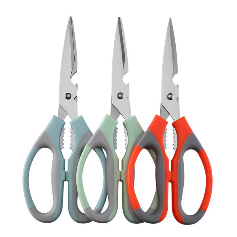 Kitchen scissors multifunctional stainless steel scissors household scissors barbecue scissors kitchen food barbecue scissors