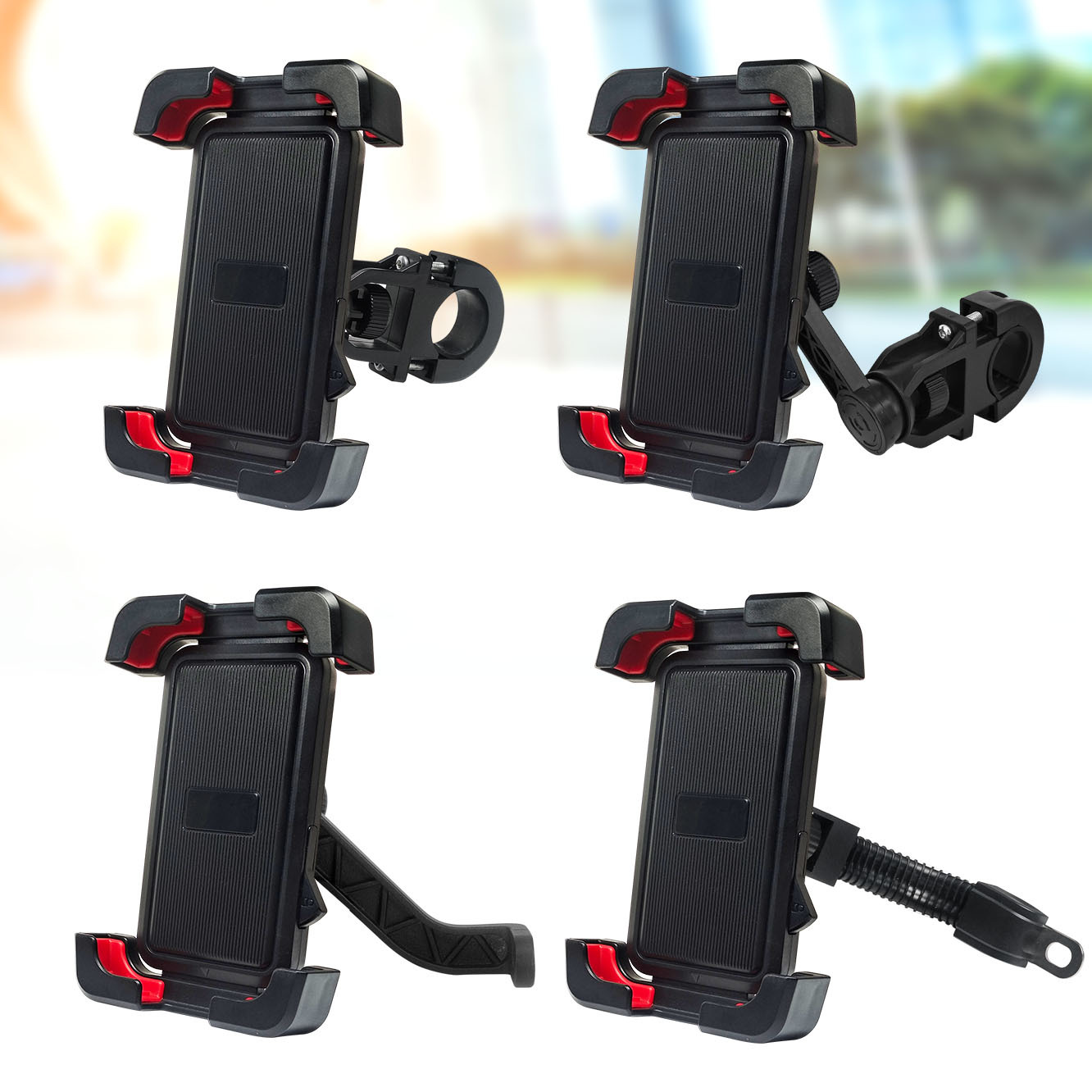 Electric vehicle phone holder motorcycle delivery rider special car navigation holder umbrella helmet holder