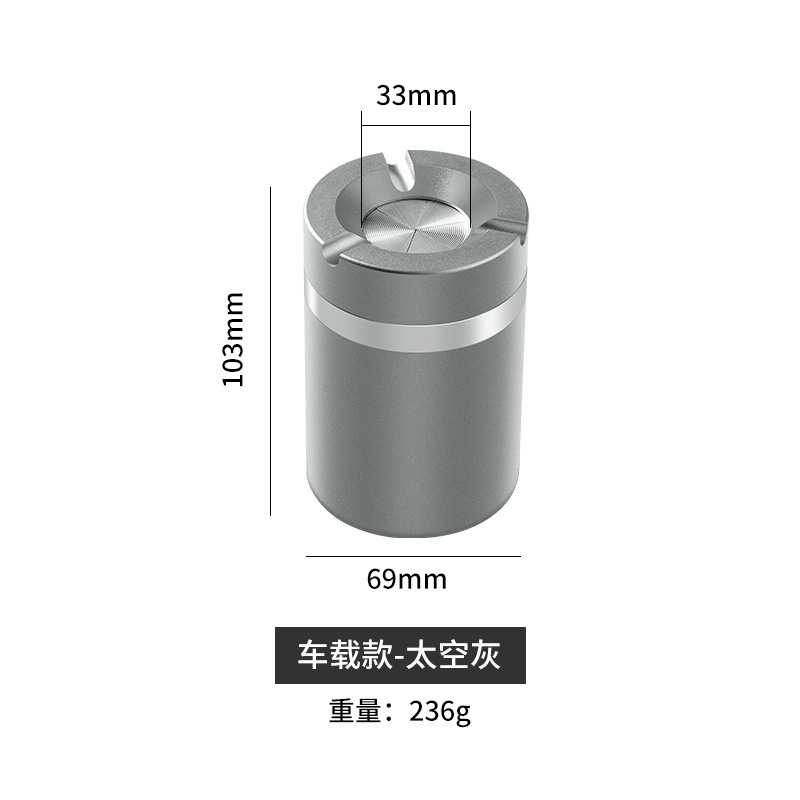 Car Ashtray Anti-Fly Ash Rotating Openable with Lid Car Home Office Desktop
