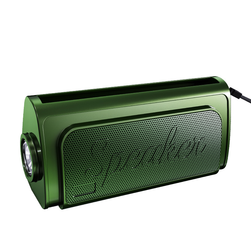 Small Speaker Bluetooth Card Outdoor Solar Flashlight Bluetooth Gift Small Audio Portable
