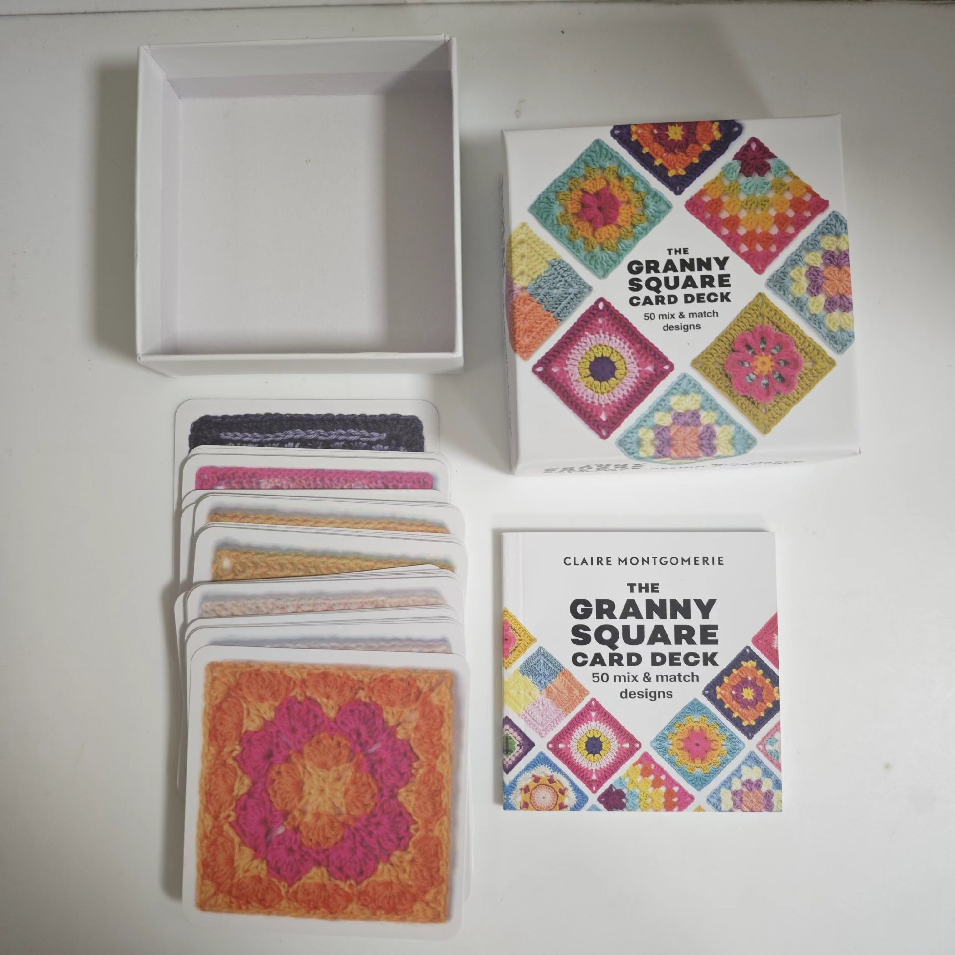 2026 The Granny Square Card Deck DIY Grandma Knitting Card Pattern Set