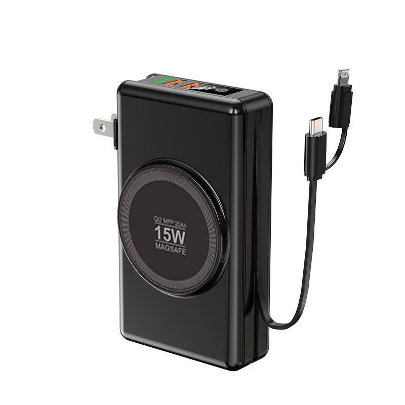 qi2 magnetic charging bank cable 20000mAh fast charge large capacity powerbank power bank