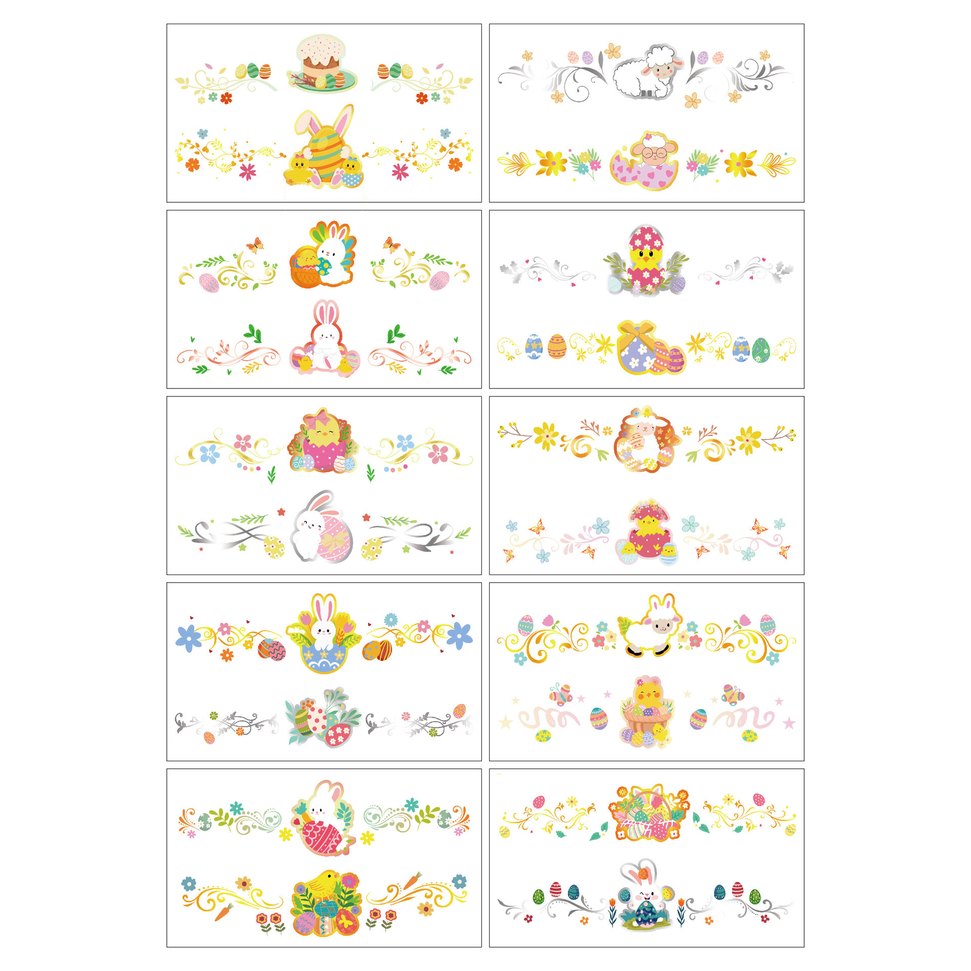 New Children Cartoon Tattoo Sticker Sticker Unicorn Dinosaur Mermaid Festival Tattoo Sticker