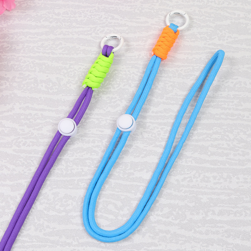 Phone lanyard wrist strap pendant phone chain hanging rope key female twist pendant neck hanging