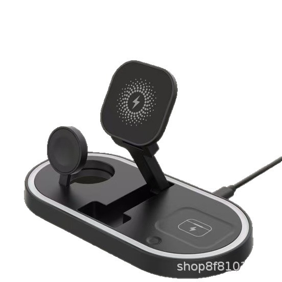 3-in-1 Magnetic Wireless Charger Desktop Vertical Magsafe Phone Stand Fast Charging 25W