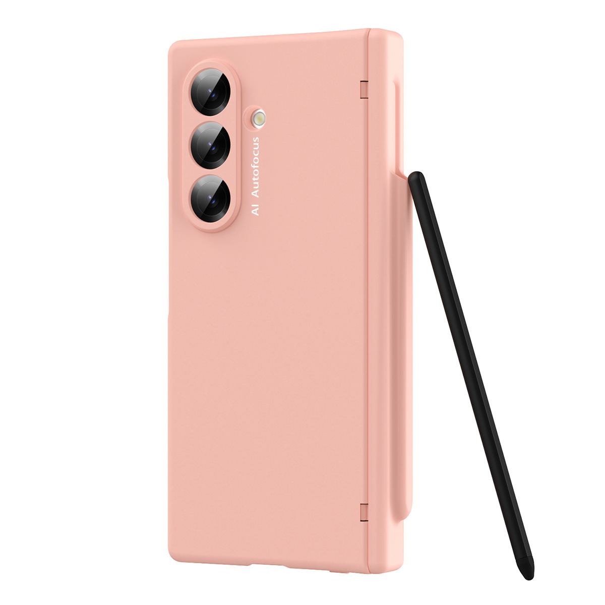 For Samsung Z Fold7 Phone Case New Pen Slot FOLD6 Ultra-Thin Business Solid Color Full Coverage Protective Case with Stylus