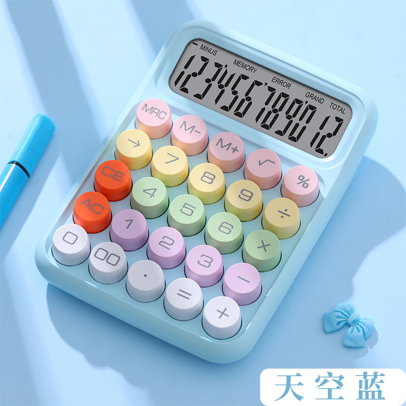 Colorful dopamine calculator mechanical keyboard calculator office special student computer
