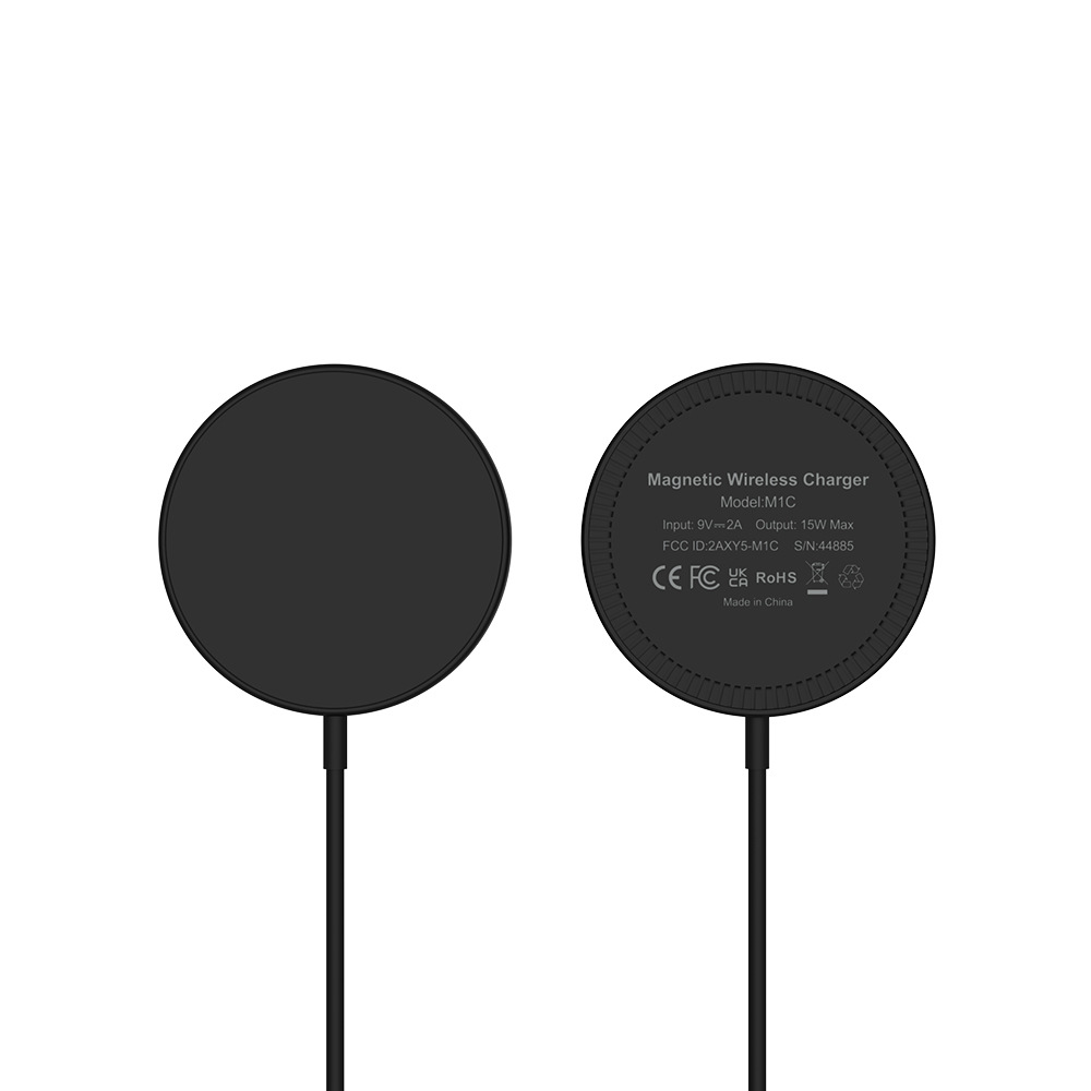 Qi2 certified wireless charger magnetic single stand aluminum alloy high quality liquid silicone 15W magnetic wireless charger