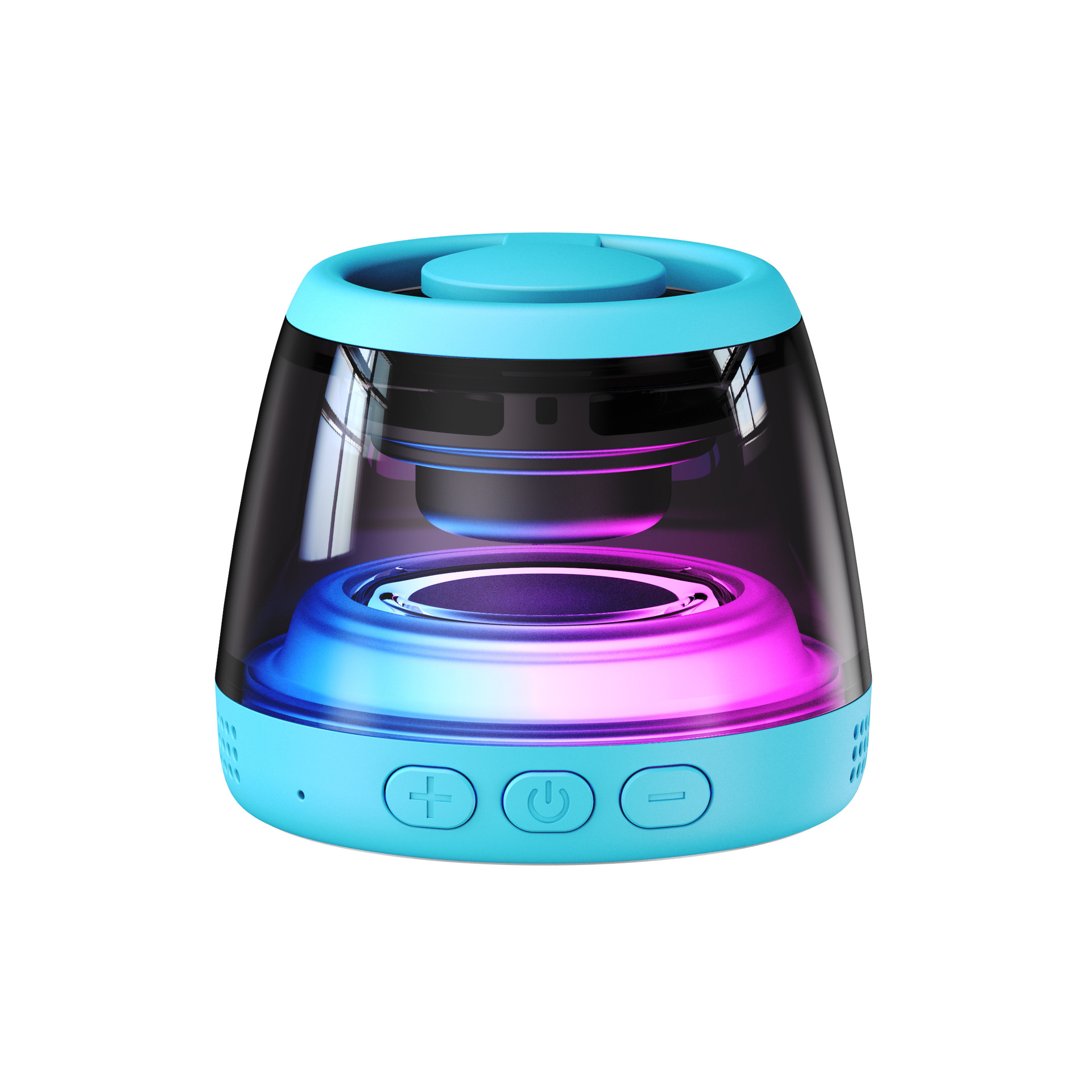 Magnetic Bluetooth speaker wireless outdoor plug-in card colorful magnetic small audio 6.0 Bluetooth small speaker