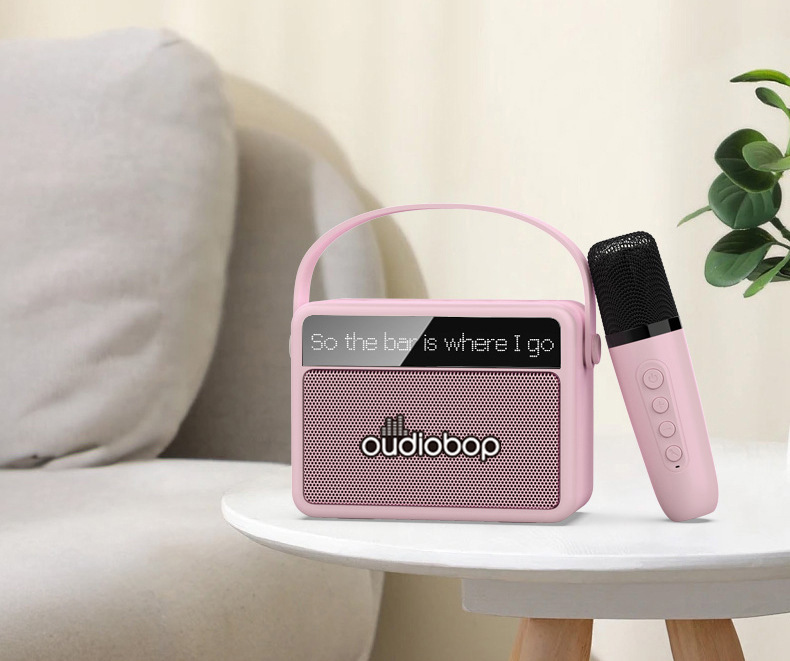 Lyrics Display K Song Speaker All-in-One Home Children's Microphone Microphone KTV Family Mobile Wireless Bluetooth Speaker