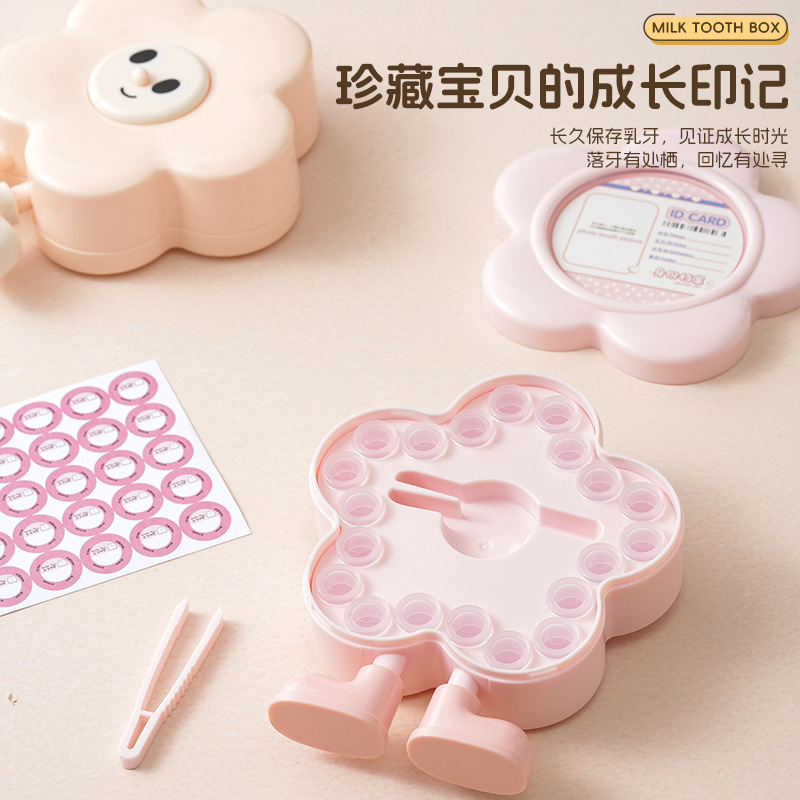 Patent Milk Tooth Storage Box Children Tooth Replacement Falling Tooth Collection Storage Box Memorial Box