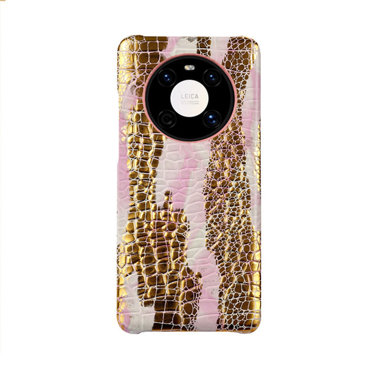 Applicable Mate 60 Pro phone case genuine leather crocodile pattern Magic 4 protective case male female Mate 40
