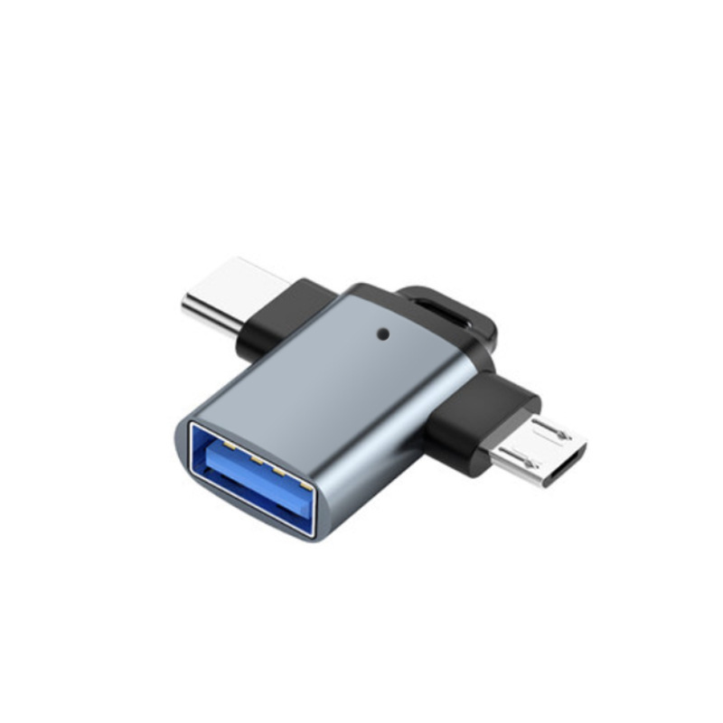 Applicable for Apple Android Type-C OTG 2-in-1 with Indicator Light Adapter OTG 3-in-1 Adapter