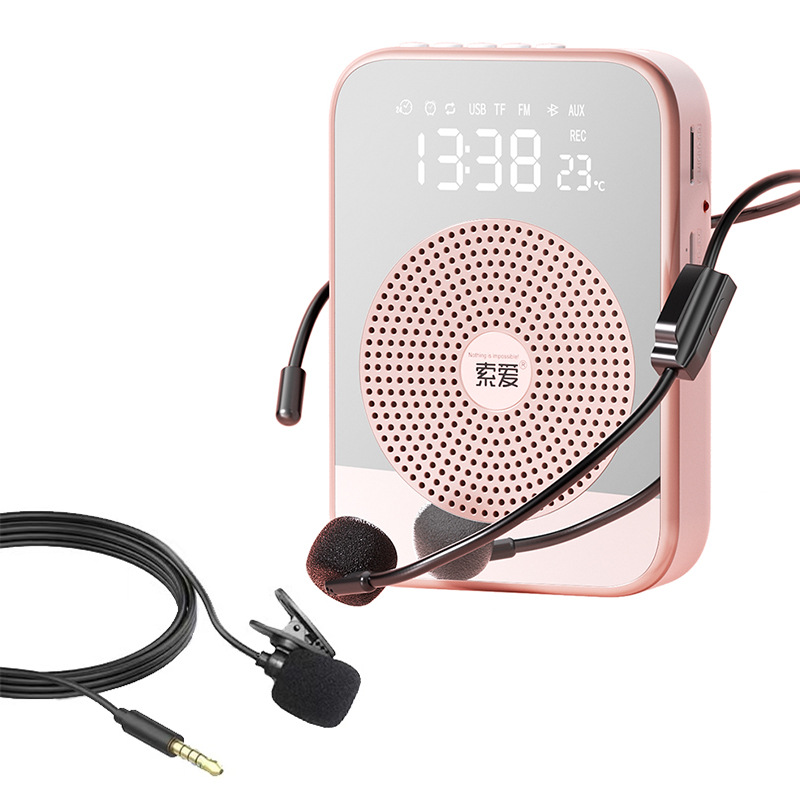 Soai S350 Clip-on Version Bee Amplifier Teacher Special Wireless Ear Microphone Classroom Tour Guide Speaker