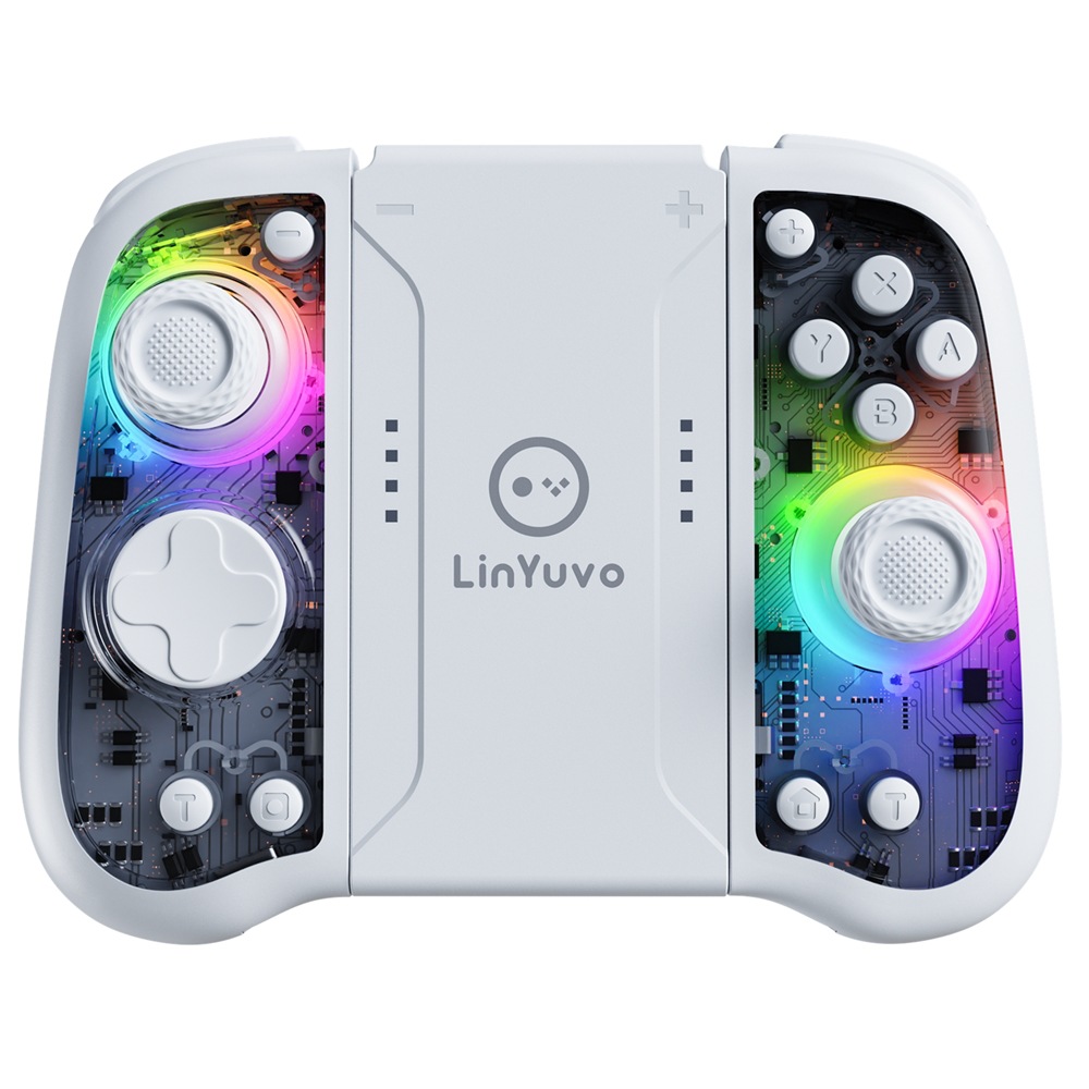 LinYuvo switchjoycon mechanical button rear rubber macro function wireless game handle motion sensing