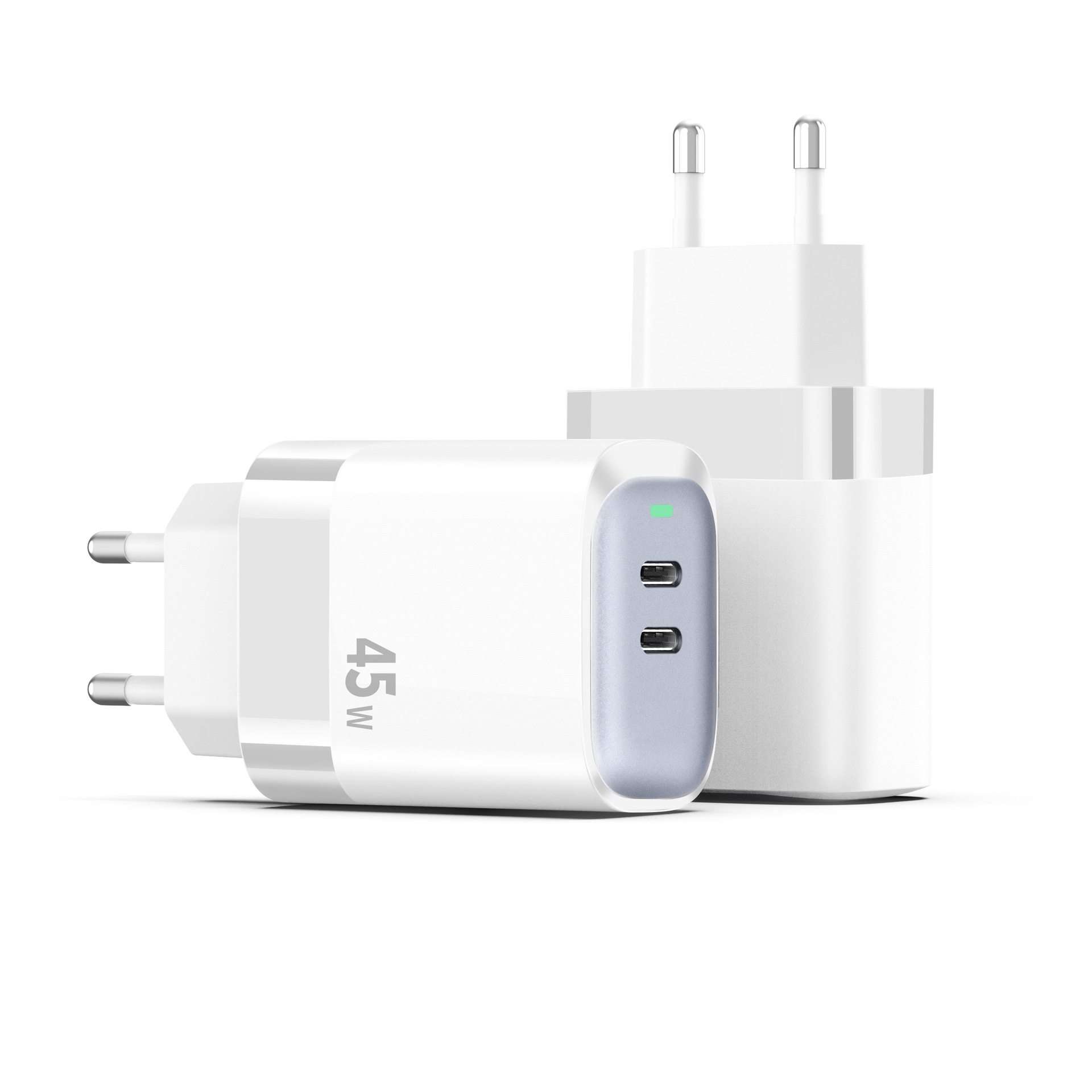 【欧规】45W 双C口（白色）