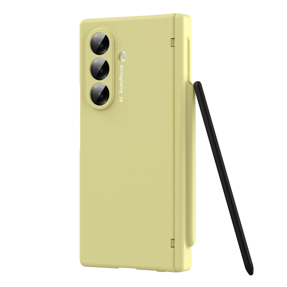 For Samsung Z Fold7 Phone Case New Pen Slot FOLD6 Ultra-Thin Business Solid Color Full Coverage Protective Case with Stylus