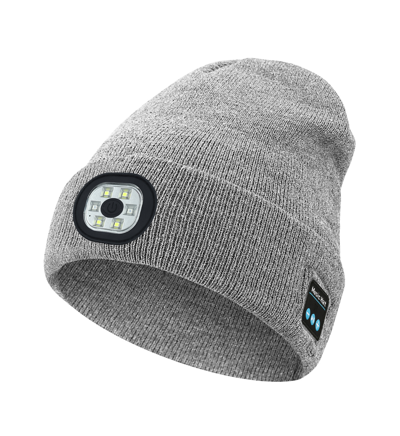 Rechargeable six-light light-up Bluetooth hat outdoor night running work holiday party LED light-up hat