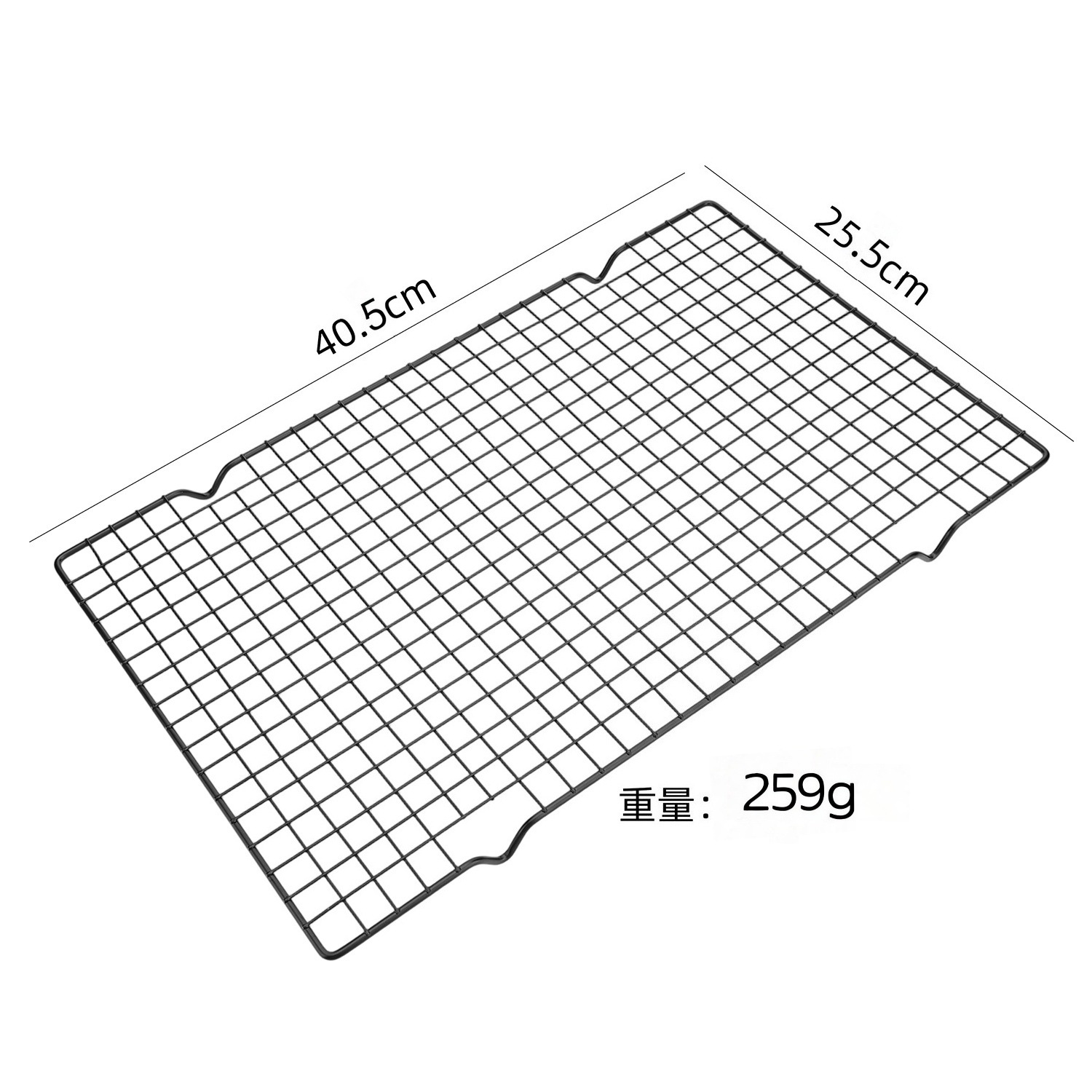 Black Square Cooling Rack Wire Mesh Rack Kitchen Cake Baking Bread Cooling Net Cookie Cooling Net