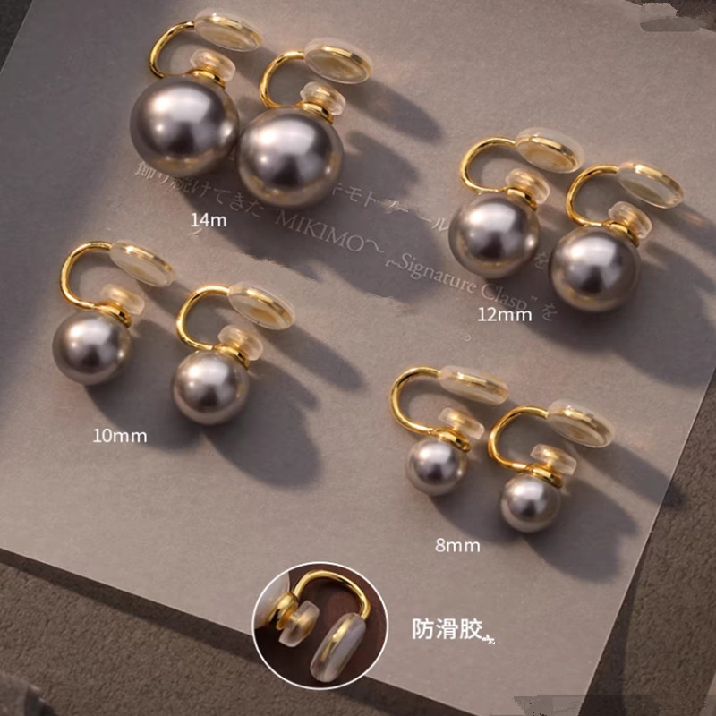 fever pearl stud earrings for women S999 925 silver earrings ear accessories