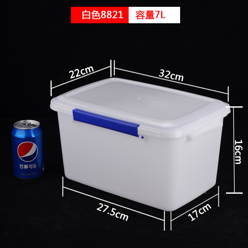 Microwave freezer plastic fresh-keeping box with lid hotel kitchen cold dish vegetable storage transparent home commercial box