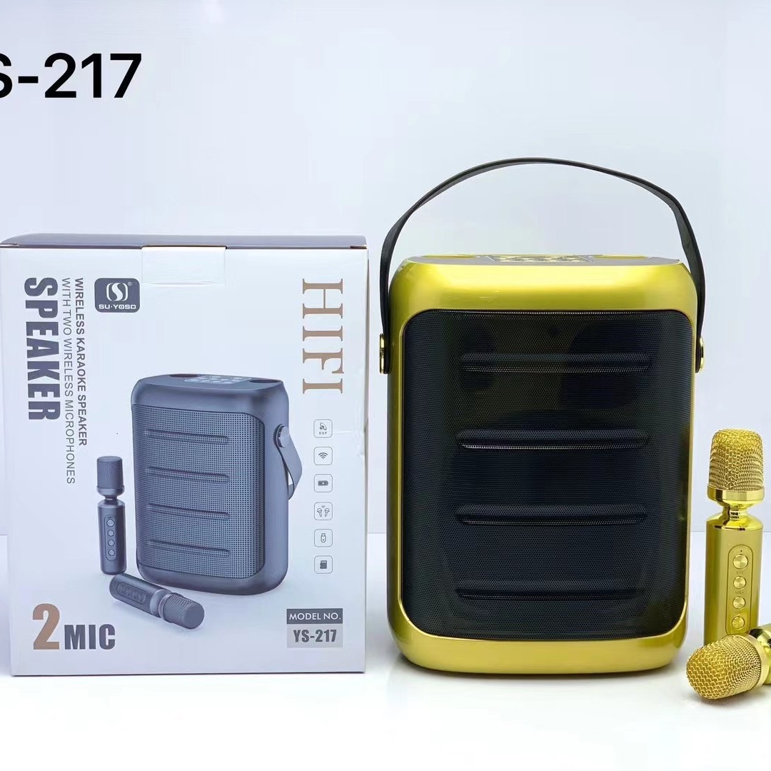 Wireless Bluetooth KTV Speaker Subwoofer Home Outdoor All-in-One Singing Machine YS217 High Quality Stereo