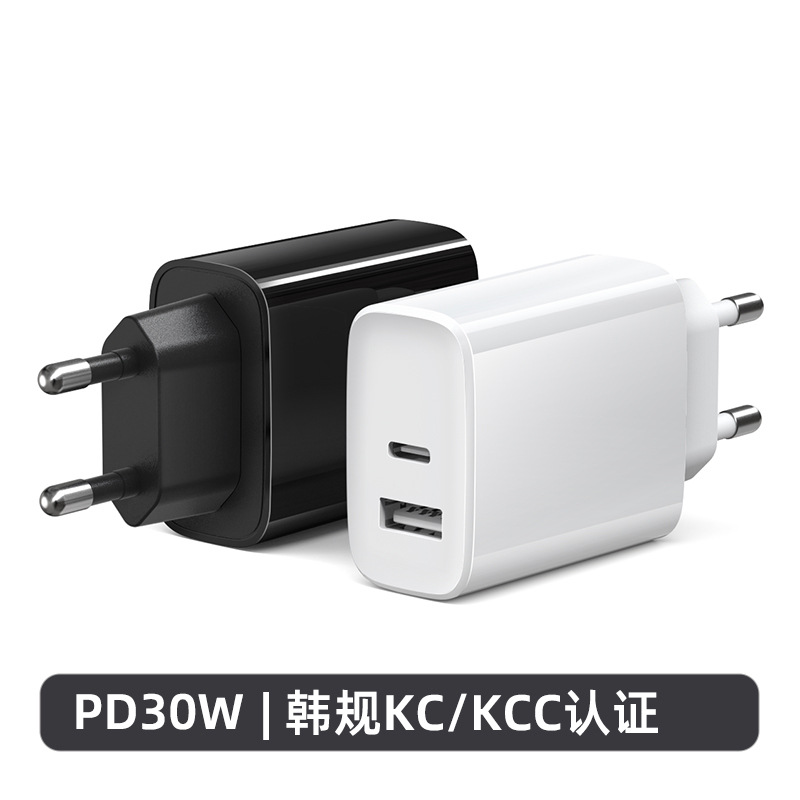 白色 · 30W 双口A+C 韩规