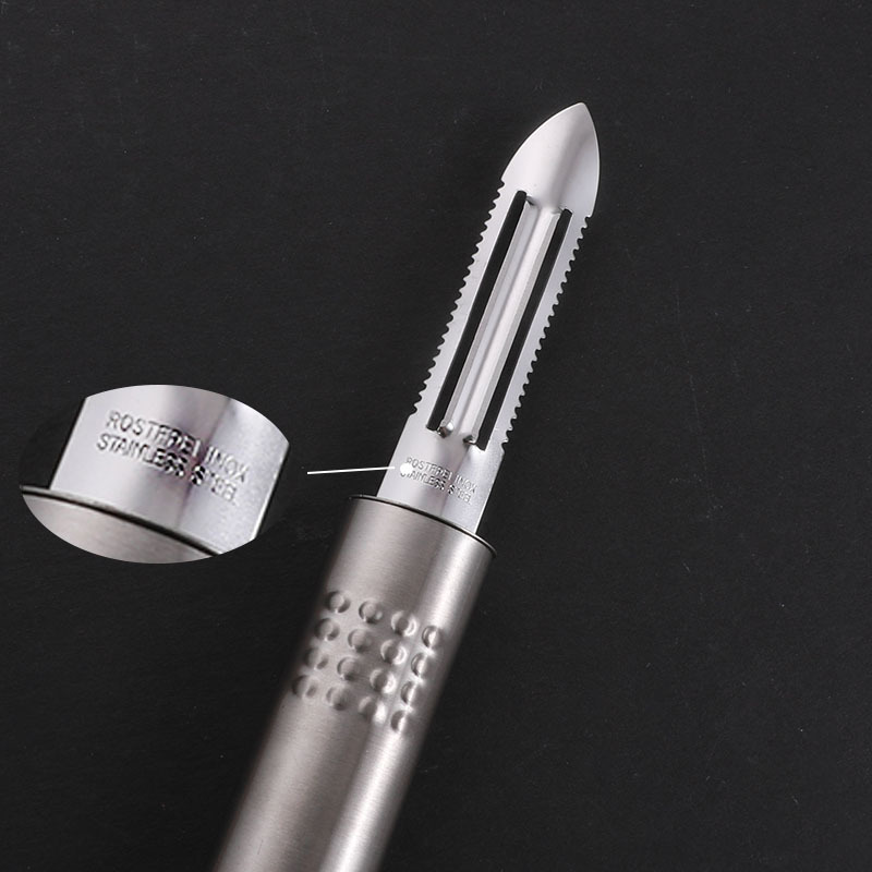 All Stainless Steel Peeler Kitchen Multi-function Export Fruit Knife Potato Peeler Peeling Knife Peeling God Tool