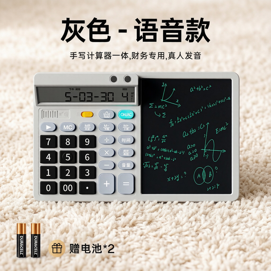 Calculator LCD Writing Board Dual Power Supply Business Gift Teacher's Day Gift Office Computer Memo