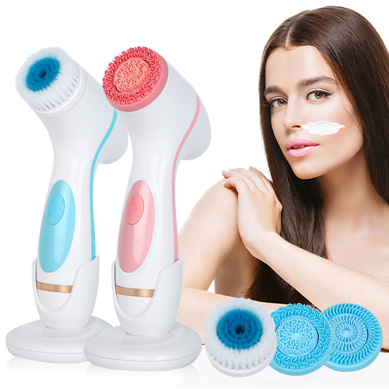 Electric Facial Cleanser Face Washing Device Multifunctional Facial Pore Cleaner Household Silicone Facial Cleanser Face Washing Device