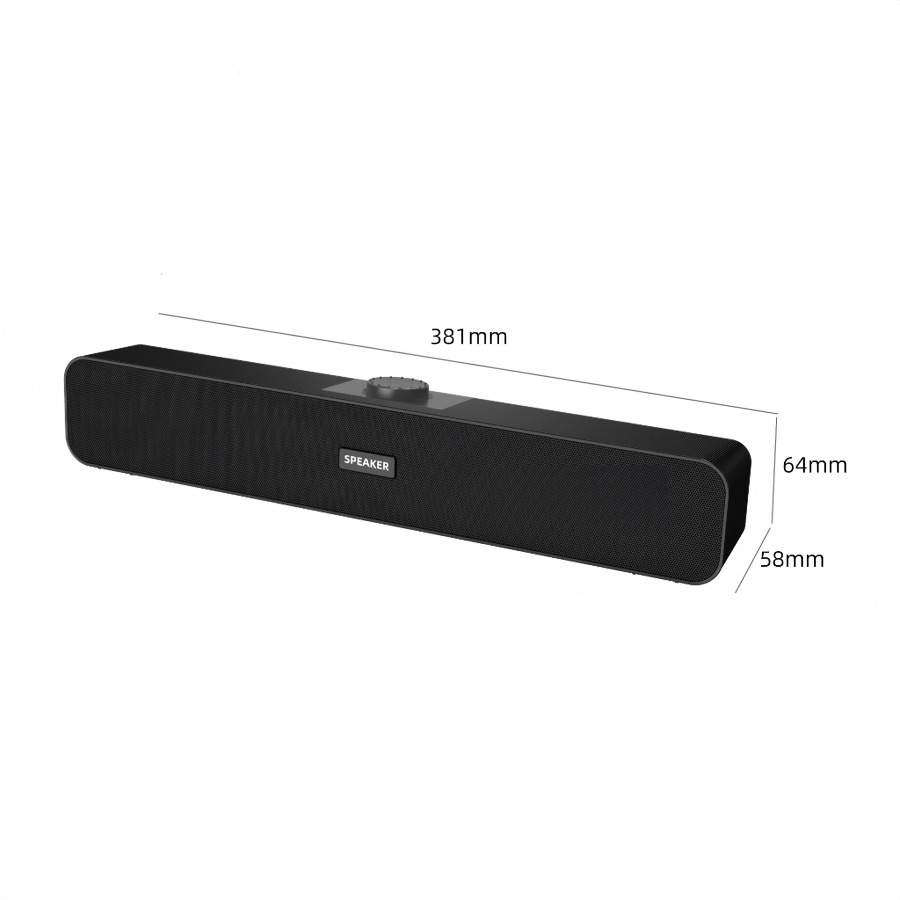 High-quality long-strip Bluetooth speaker, wired USB computer speaker, 24-hour shipping