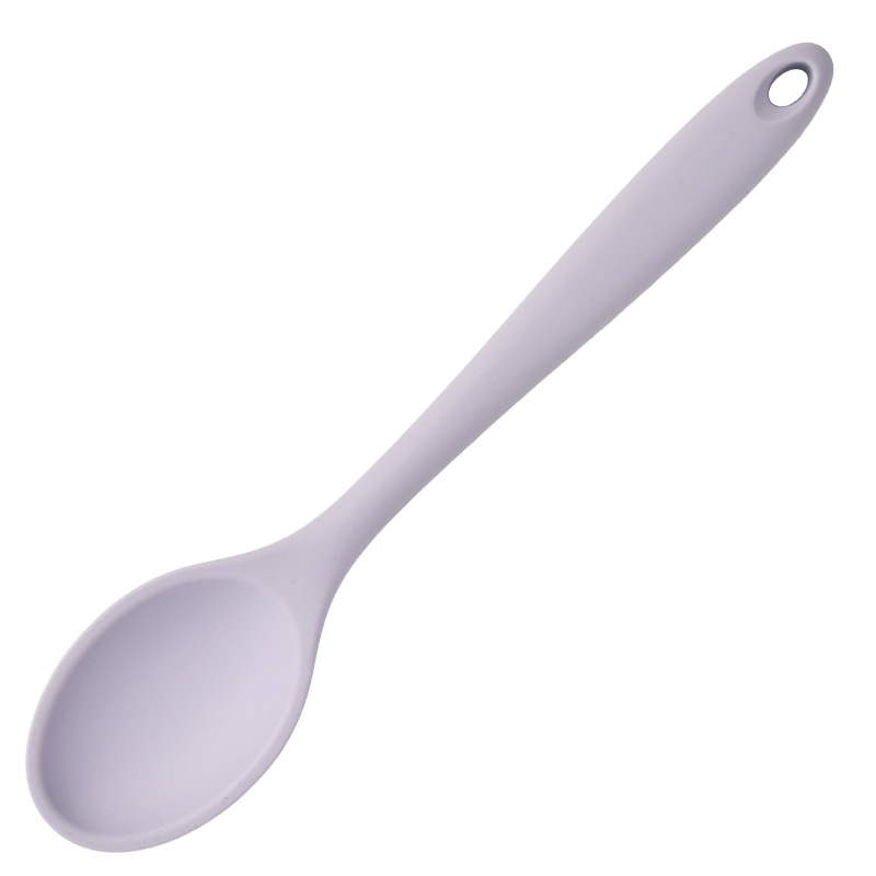 Full Wrap Silicone Soup Spoon Kitchen Cooking Utensil Spoon Children Baby Food Spoon Salad Self-Heating Pack