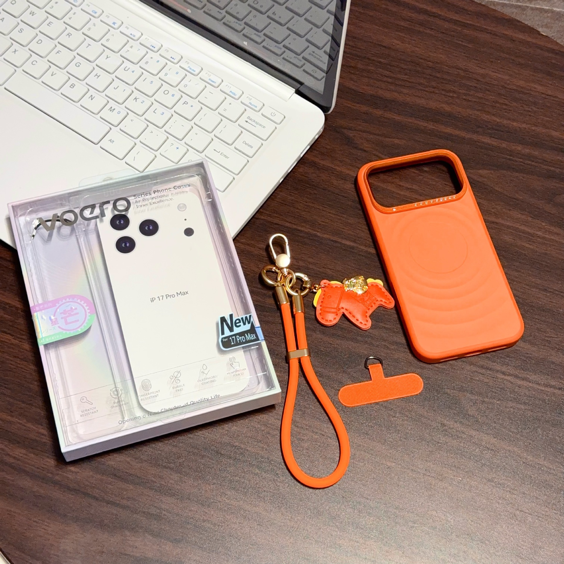 For iPhone 17 Pro Max Set Phone Case Apple 16 3D Water Ripple Hard Case Liquid Silicone Hand Strap