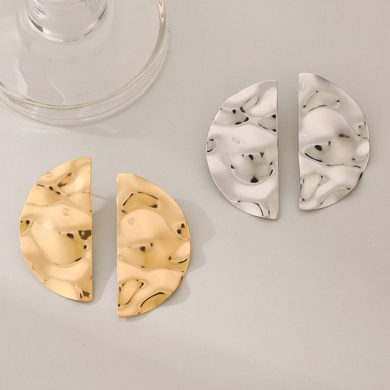 Earrings Smooth Surface Ear Stud Ear Cuff Simple Earrings