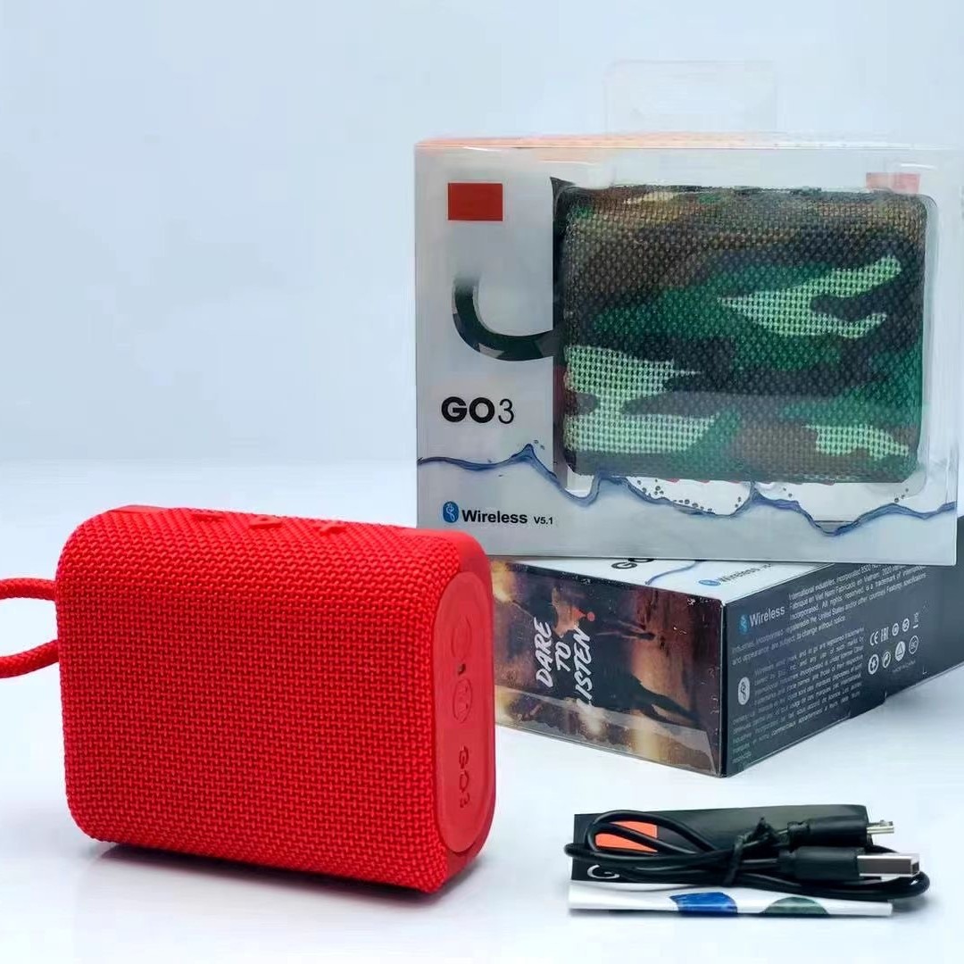 GO3 Gold Brick third generation Bluetooth speaker subwoofer wireless mini card手提 portable outdoor small audio