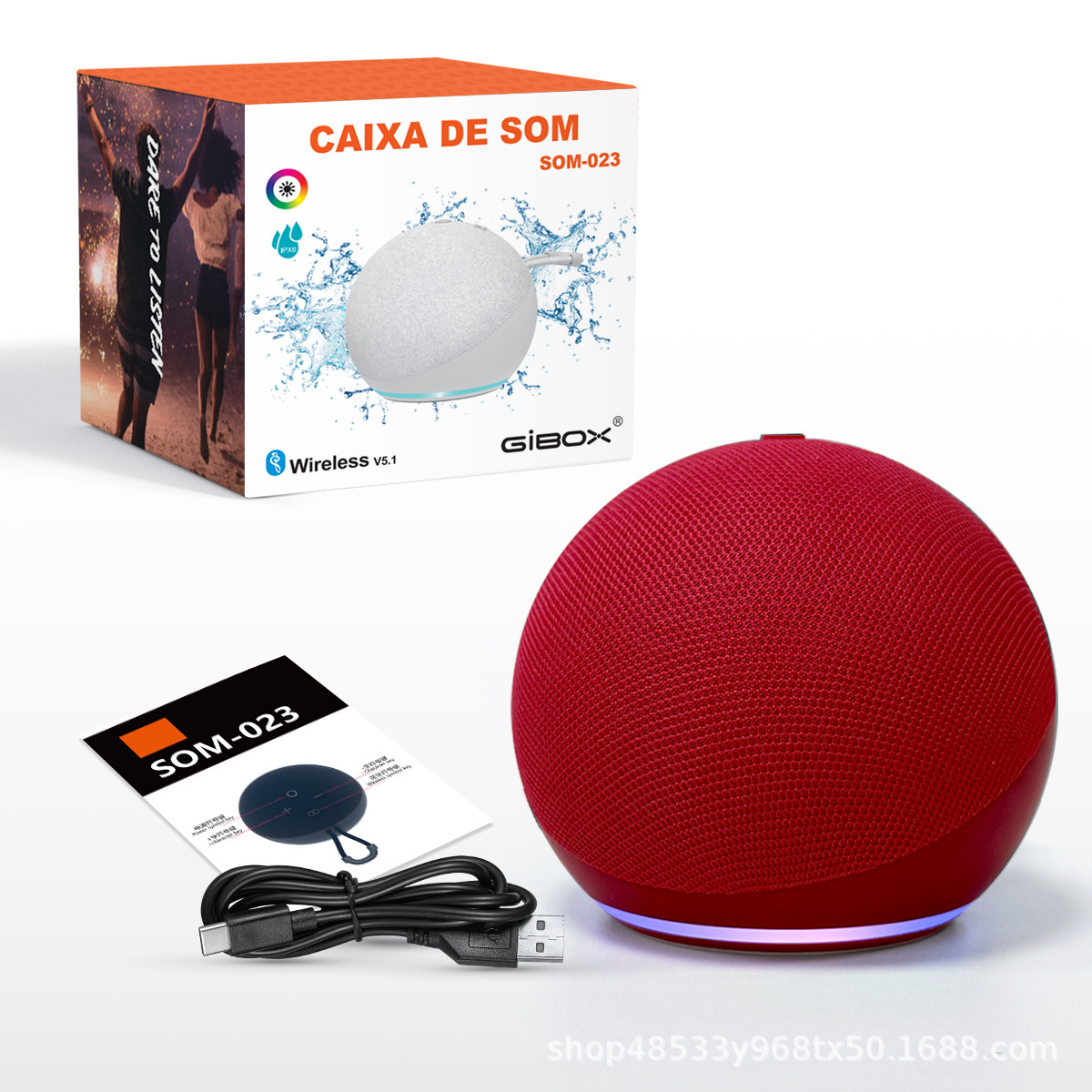 2026 New Alaxe Spot Wireless Bluetooth Speaker Fabric Outdoor Desktop Mini Sound