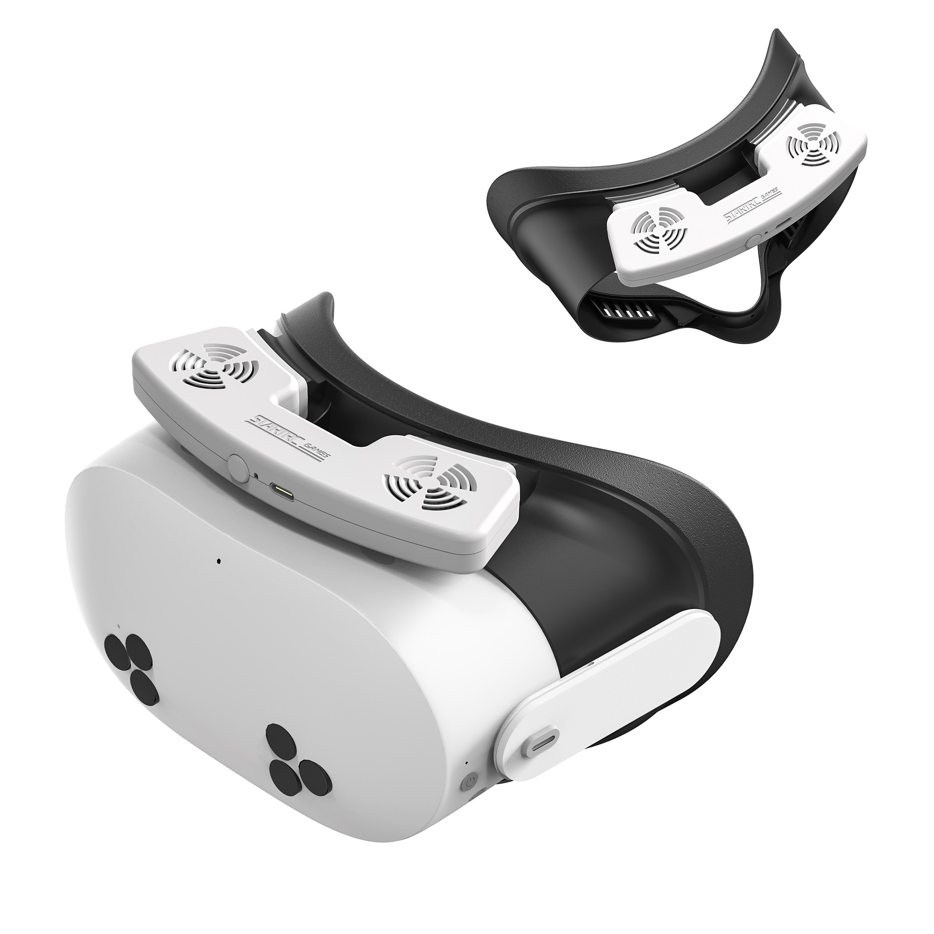 STARTRC GAMES Face Cover Meta Quest 3 S Ventilation Cooling Fan Ice Silk Anti-fog Accessories