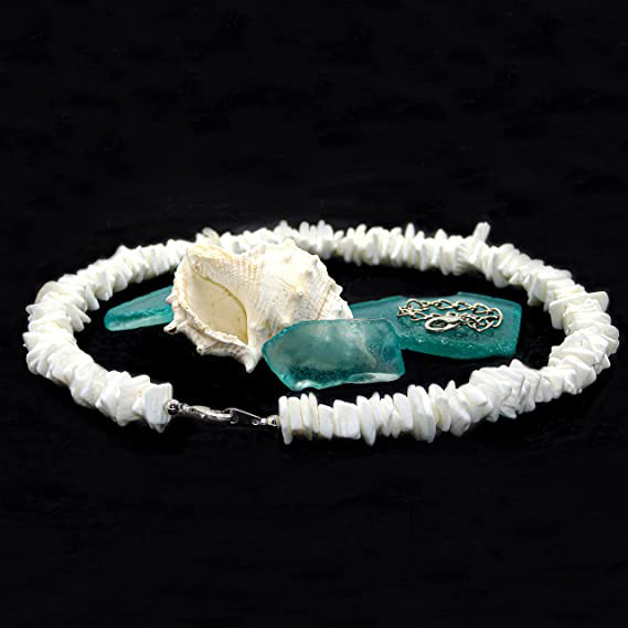 Puka Hawaii Beach Shell Necklace Natural Broken Shell Irregular Collarbone Chain