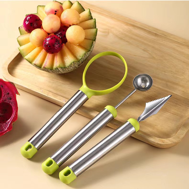 Scoop Kitchen Tool Watermelon Carving Tool Stainless Steel Cookie Cutter Fruit Vegetable Cutting Mold Embosser Platter Carving Tool