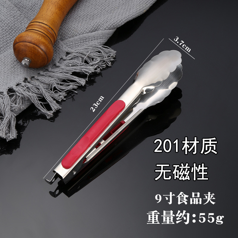 Stainless steel thickened self-service bread clip food barbecue clip steak clip restaurant anti-scalding fast food clip
