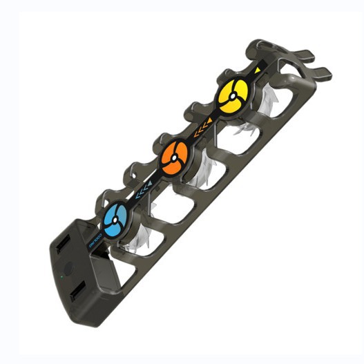 PS5 host cooling fan compatible with P5 Slim host cooling fan three-speed wind/colorful