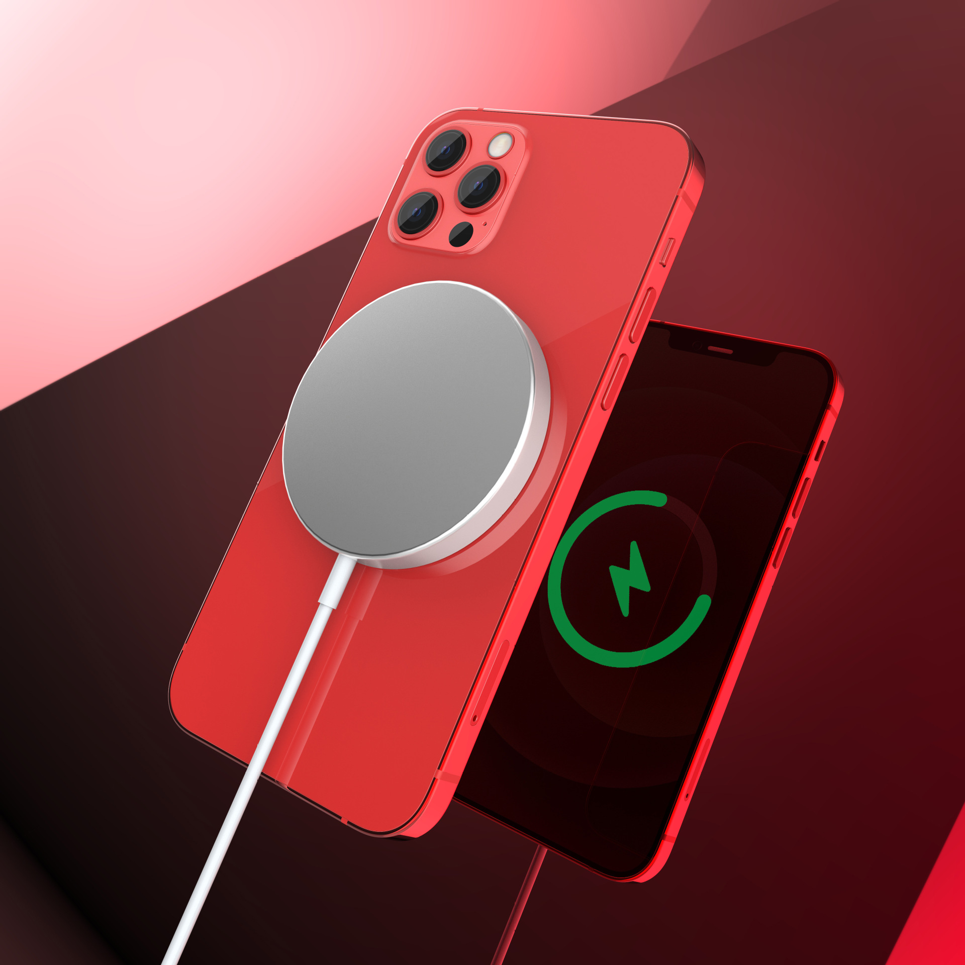 Apple Magnetic Wireless Charger Strong Magnetic Fast Charging Compatible with Apple Phones and Earphones