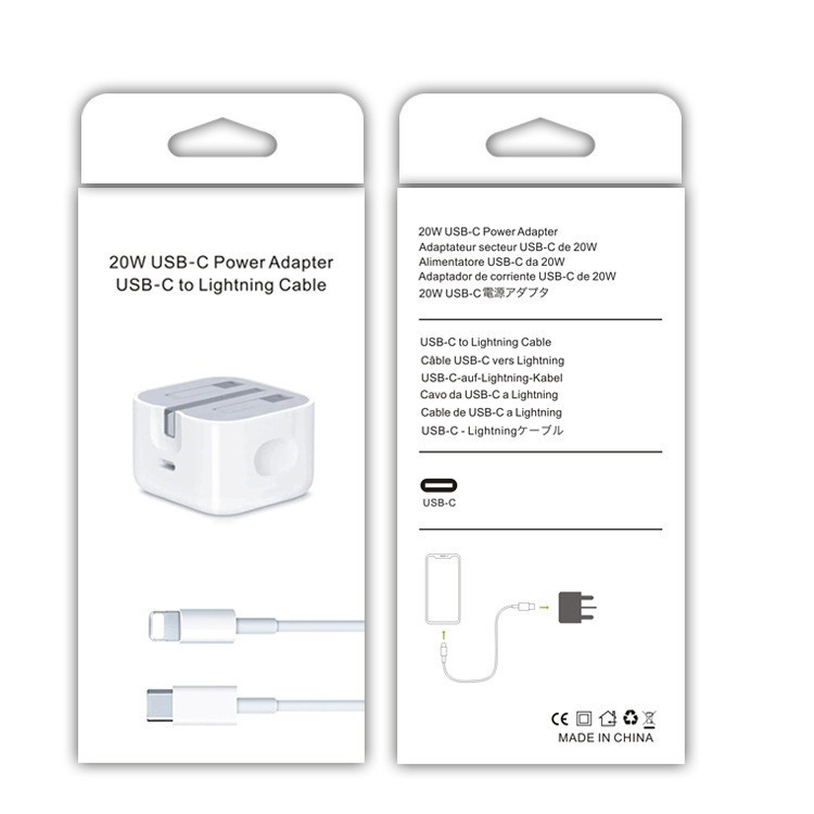 PD20W fast charger US for Apple 6s/7/8/XR/13 phone EU charger iPhone14 UK