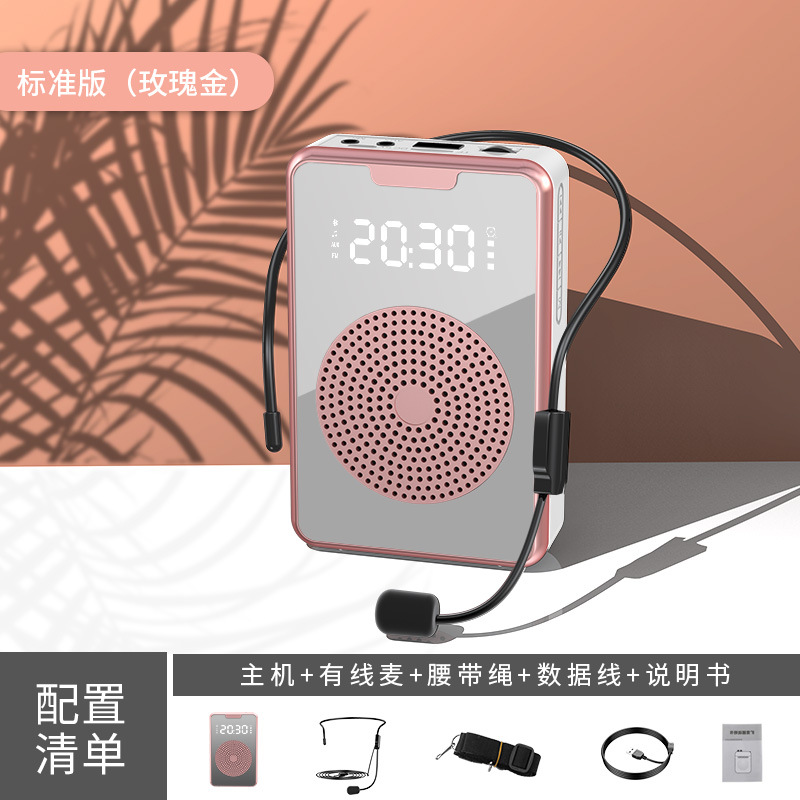New Portable Wireless Bluetooth Microphone Teaching Bee Amplifier Outdoor Sales Tour Guide Speaker Loudspeaker