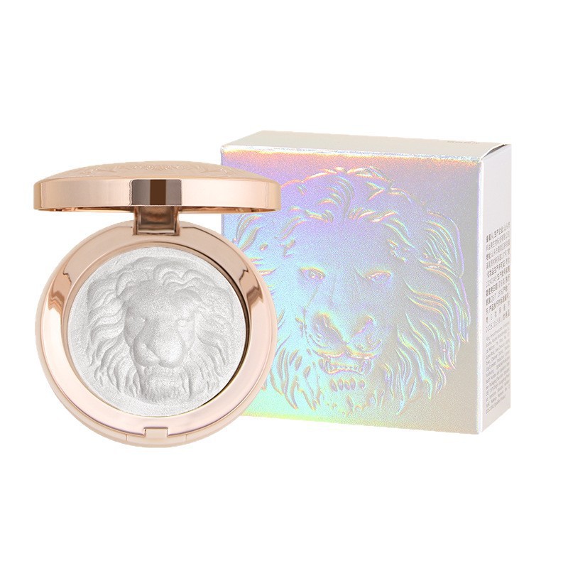 Hua Tangzhu Lion Highlight Powder Brighten Natural 3D Modify Contour Shadow Waterproof Pearl Shimmer Highlight Powder