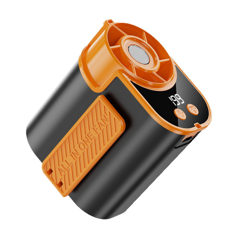 Summer Wear on Waist Cooling and Heat Relief High Speed Small Electric Fan Travel Clip Waist Outdoor Flashlight Portable