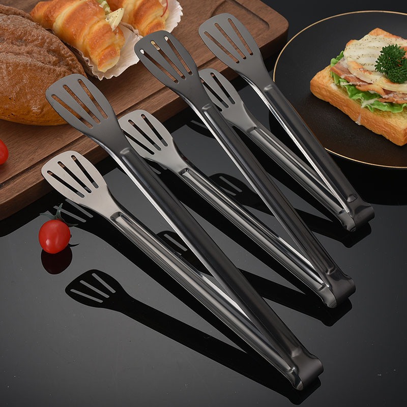 Food-Grade Stainless Steel Large Fish Frying Clip Extended BBQ Grilling Bread Clip Buffet Food