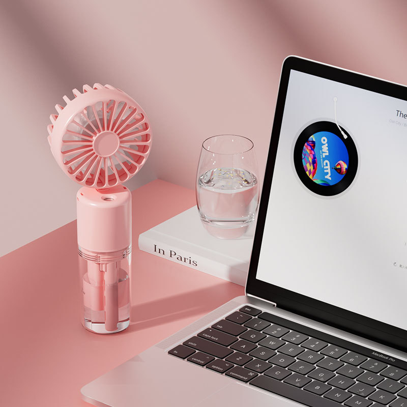 手持喷雾风扇 · F2喷雾风扇-粉色