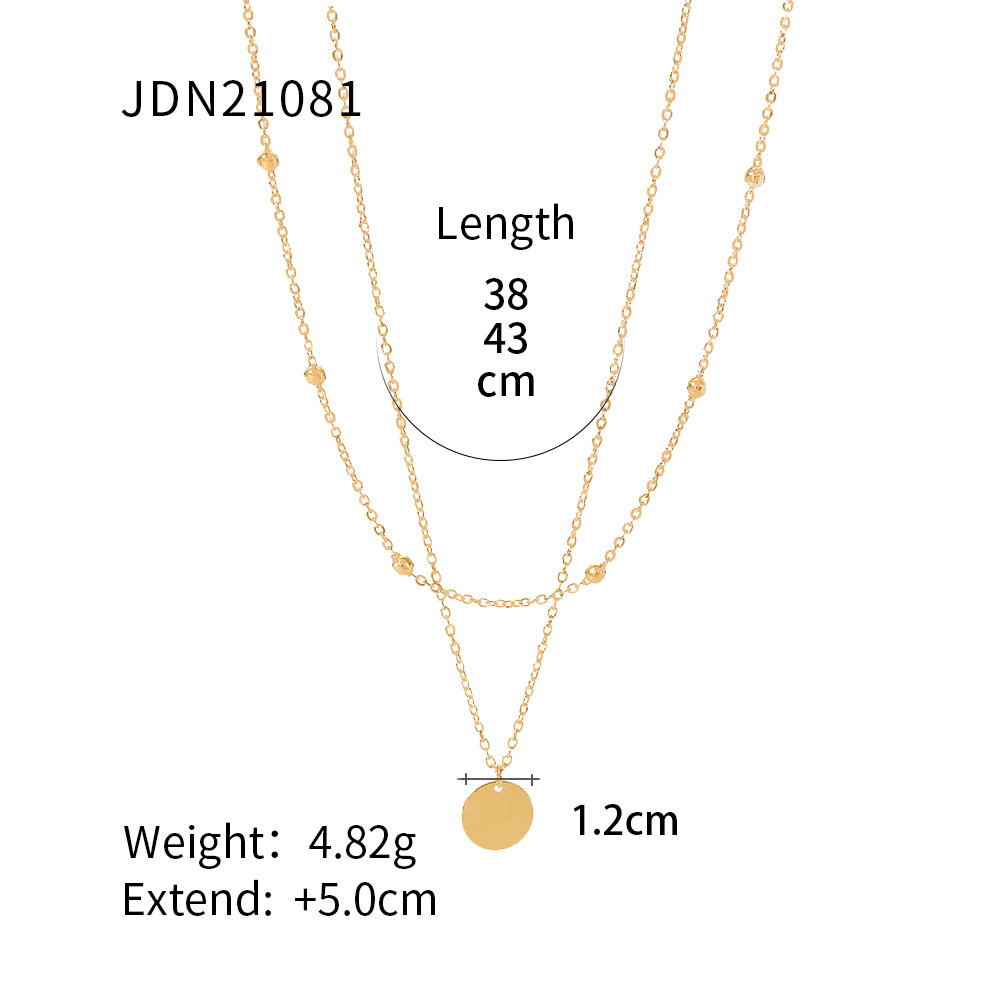 Jieding titanium steel necklace niche accessories women summer jewelry daily neck ornament
