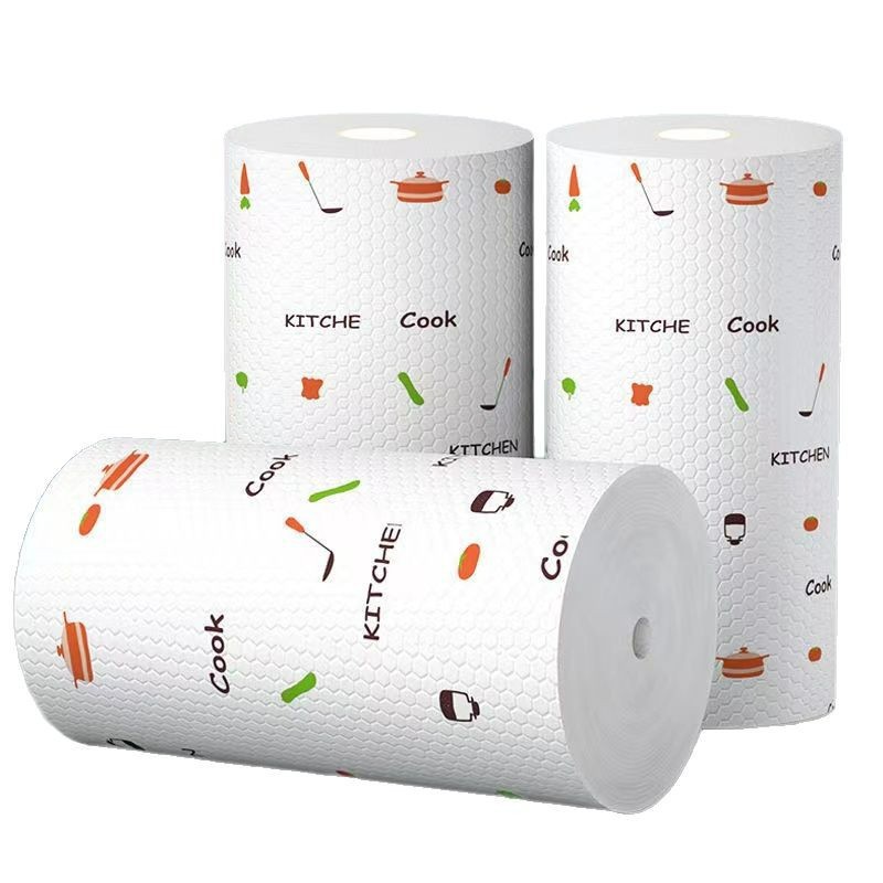 Lazy cloth, kitchen dry and wet use, washable, non-greasy, non-woven kitchen oil-absorbing paper, disposable dishcloth